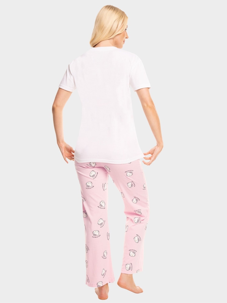 Character White Hello Kitty Short Sleeve Pyjamas - Image 2 of 8 Character White Hello Kitty Short Sleeve Pyjamas - Image 2 of 8