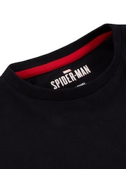 Character Black Marvel Spider-Man Gamer 100% Cotton T-Shirt - Image 4 of 10