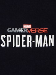 Character Black Marvel Spider-Man Gamer 100% Cotton T-Shirt - Image 5 of 10