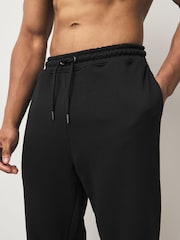 Black/Navy Blue/Grey Marl Straight Leg Jersey Joggers 3 Pack - Image 5 of 13