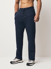 Black/Navy Blue/Grey Marl Straight Leg Jersey Joggers 3 Pack - Image 8 of 13