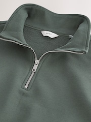 Black/Green Jersey Cotton Rich Quarter Zip Sweatshirts 2 Pack - Image 14 of 16