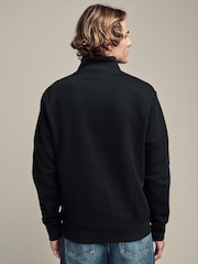 Black/Green Jersey Cotton Rich Quarter Zip Sweatshirts 2 Pack - Image 6 of 16