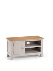 Julian Bowen Elephant Grey Euro Oak Richmond TV Unit - Image 2 of 5