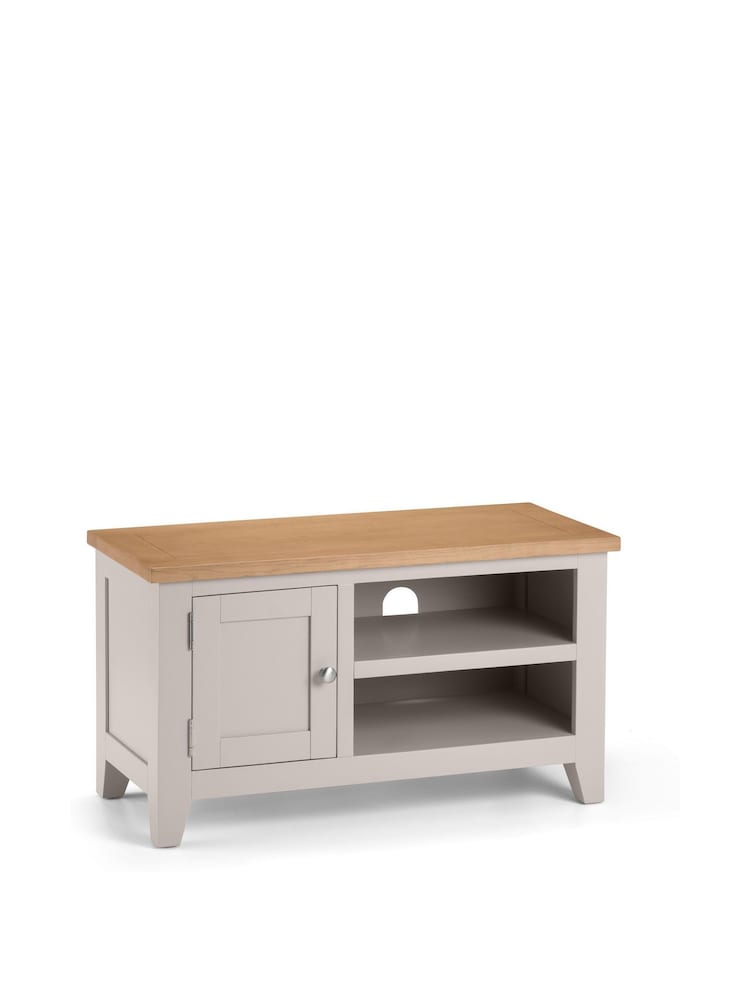 Julian Bowen Elephant Grey Euro Oak Richmond TV Unit - Image 2 of 5
