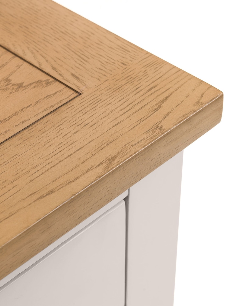 Julian Bowen Elephant Grey Euro Oak Richmond TV Unit - Image 5 of 5