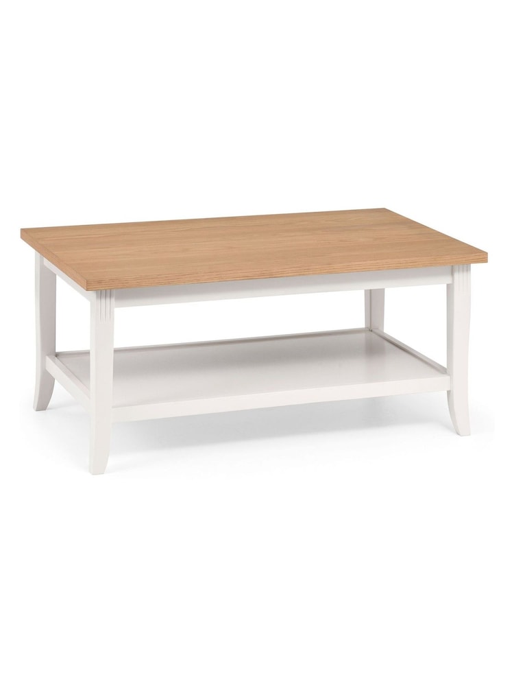 Julian Bowen Ivory Oak Davenport Coffee Table - Image 1 of 2