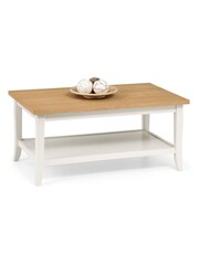 Julian Bowen Ivory Oak Davenport Coffee Table - Image 2 of 2