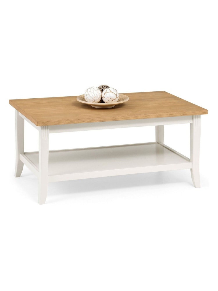 Julian Bowen Ivory Oak Davenport Coffee Table - Image 2 of 2