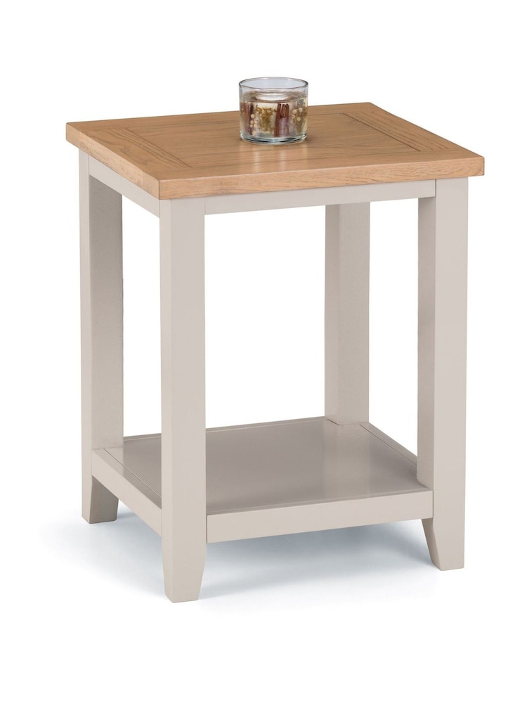Julian Bowen Elephant Grey Euro Oak Richmond Lamp Table - Image 1 of 3