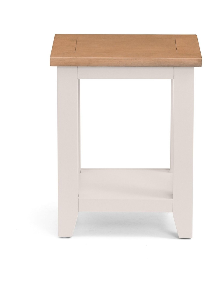 Julian Bowen Elephant Grey Euro Oak Richmond Lamp Table - Image 2 of 3 Julian Bowen Elephant Grey Euro Oak Richmond Lamp Table - Image 2 of 3