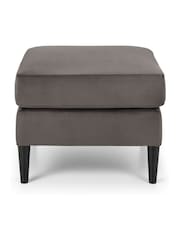 Julian Bowen Grey Velvet Hayward Ottoman - Image 4 of 6
