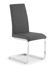 Julian Bowen Set of 2 Slate Grey Roma Cantilever Dining Chairs - Image 4 of 6