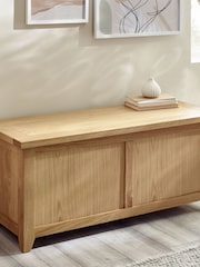 Julian Bowen Oak Mallory Storage Bench - Image 1 of 1