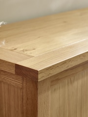 Julian Bowen Oak Mallory Storage Bench - Image 10 of 13