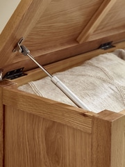 Julian Bowen Oak Mallory Storage Bench - Image 11 of 13