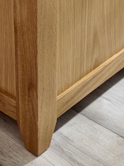 Julian Bowen Oak Mallory Storage Bench - Image 12 of 13