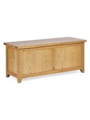 Julian Bowen Oak Mallory Storage Bench - Image 4 of 13
