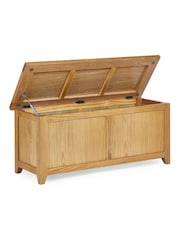 Julian Bowen Oak Mallory Storage Bench - Image 5 of 13