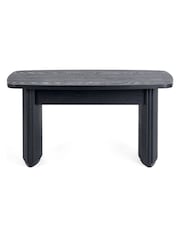 Julian Bowen Black Louis Fluted Compact Coffee Table - Image 3 of 9