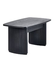Julian Bowen Black Louis Fluted Compact Coffee Table - Image 4 of 9