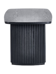 Julian Bowen Black Louis Fluted Compact Coffee Table - Image 5 of 9