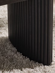 Julian Bowen Black Louis Fluted Compact Coffee Table - Image 7 of 9