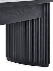 Julian Bowen Black Louis Fluted Compact Coffee Table - Image 8 of 9