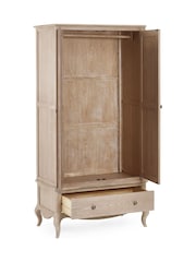 Julian Bowen Limed Oak Camille Double 1 Drawer Wardrobe - Image 4 of 6