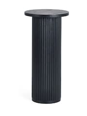 Julian Bowen Black Louis Fluted Drinks Table - Image 3 of 9