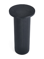 Julian Bowen Black Louis Fluted Drinks Table - Image 4 of 9
