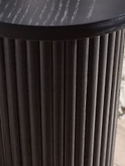 Julian Bowen Black Louis Fluted Drinks Table - Image 6 of 9