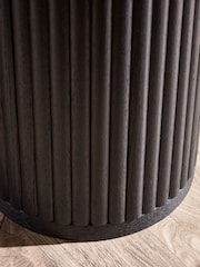 Julian Bowen Black Louis Fluted Drinks Table - Image 7 of 9