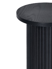 Julian Bowen Black Louis Fluted Drinks Table - Image 9 of 9