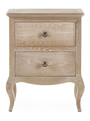 Julian Bowen Limed Oak Camille 2 Drawer Bedside - Image 3 of 5