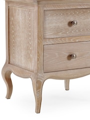 Julian Bowen Limed Oak Camille 2 Drawer Bedside - Image 5 of 5