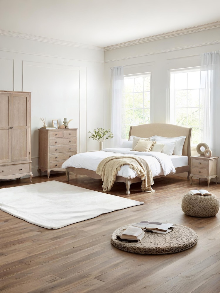 Julian Bowen Limed Oak Camille 2 Drawer Bedside - Image 8 of 8 Julian Bowen Limed Oak Camille 2 Drawer Bedside - Image 8 of 8