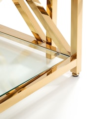 Julian Bowen Gold Miami Nest Of Table - Image 5 of 7