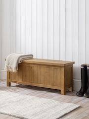 Julian Bowen Natural Aspen Storage Bench - Image 1 of 6