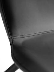 Julian Bowen Set of 2 Black Otto Dining Chairs - Image 12 of 15
