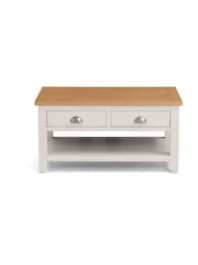Julian Bowen Elephant Grey Euro Oak Richmond Coffee Table With 2 Drawers - Image 2 of 3