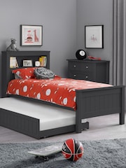 Julian Bowen Anthracite Maine Bookcase Bed - Image 2 of 6