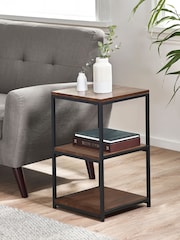 Julian Bowen Walnut Tribeca Tall Narrow Side Table - Image 1 of 5
