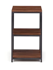 Julian Bowen Walnut Tribeca Tall Narrow Side Table - Image 4 of 5