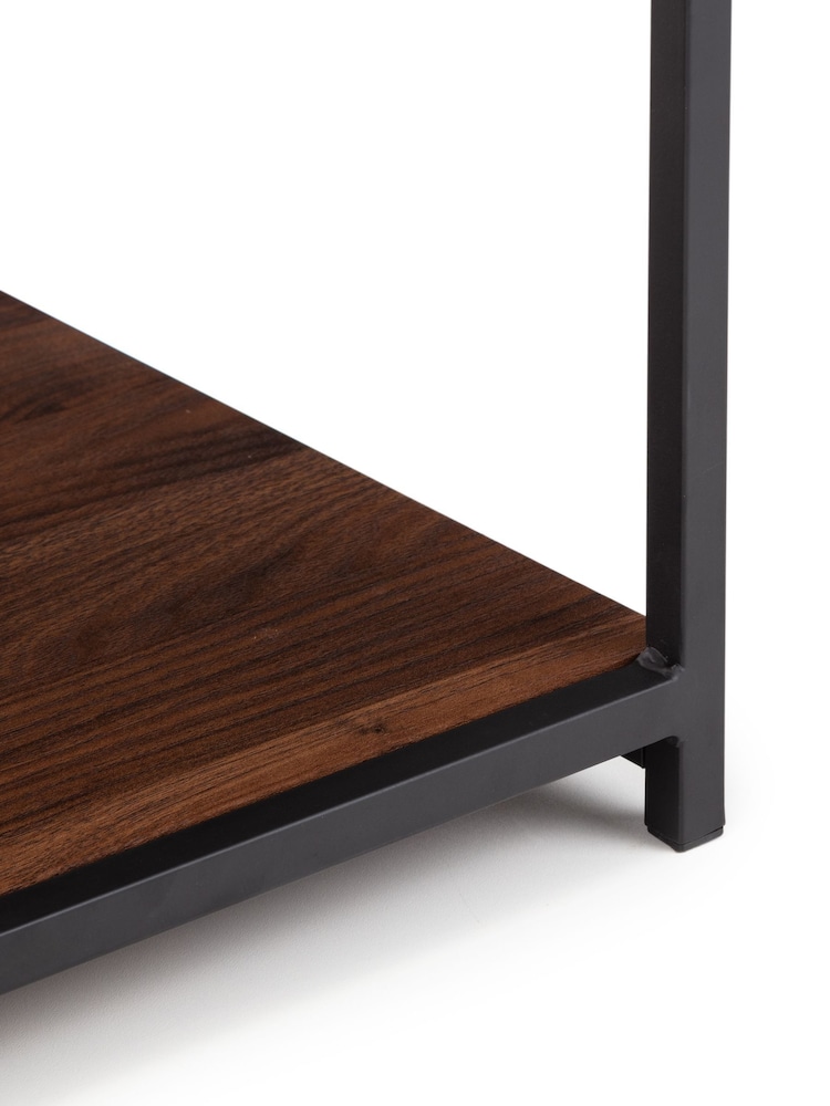 Julian Bowen Walnut Tribeca Tall Narrow Side Table - Image 5 of 5