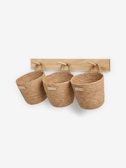 Set of 3 Hanging Baskets and Wall Hooks - Imagen 5 de 6