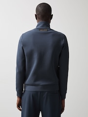 Reiss Airforce Blue Mayer McLaren F1 Team Quilted Hybrid Jacket - Image 5 of 8