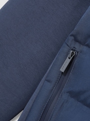 Reiss Airforce Blue Mayer McLaren F1 Team Quilted Hybrid Jacket - Image 6 of 8