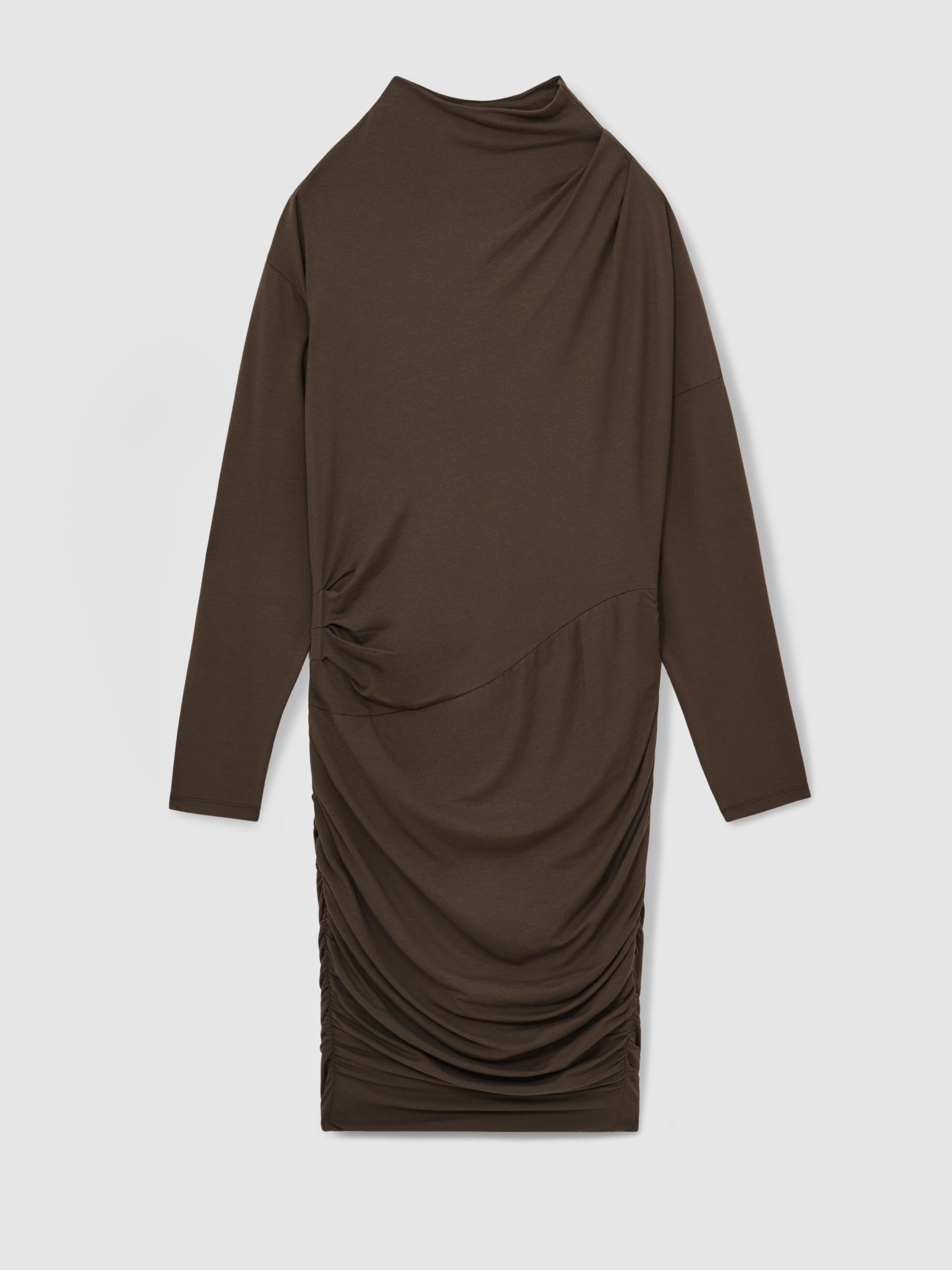 【海外限定】REISSワンピース☆Ari Ruched Jersey Mini Dress in Buy Reiss Mink Ari Ruched Jersey Mini Dress from Next USA