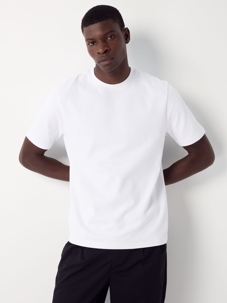 Navy/White/Stone Smart Soft Touch Heavyweight T-Shirts 3 Pack - Image 2 of 12